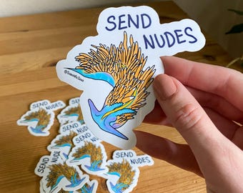 Stickers waterproof nudibranches opalescents rigolos
