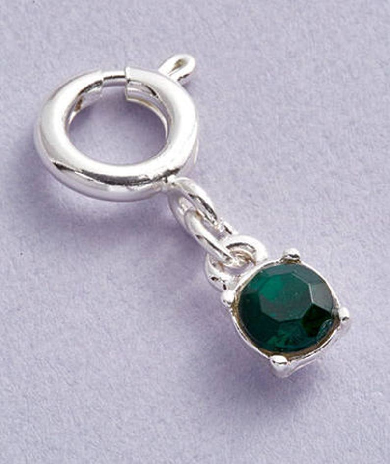 Birthstone Charms with Clasp Etsy