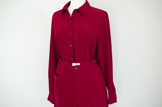 Vintage Talbots Red jacket and pants Set - image 3