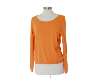 Vintage Talbots Orange Pima cotton sweater