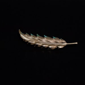 Vintage Silver tone Feather brooch, Brooch pins, feather pin