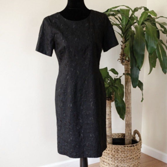 talbots linen dresses Linen Blend Fit & Flare Dress - Sunset Stripe