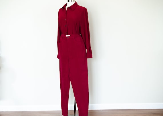 Vintage Talbots Red jacket and pants Set - image 1