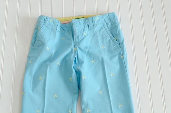 Vintage Y2K Lilly Pulitzer Blue capris - image 2