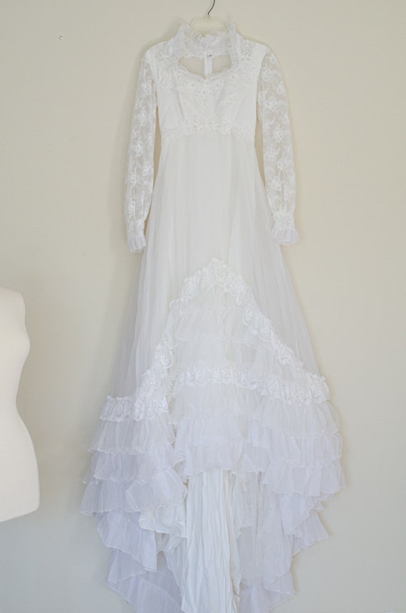 Vintage 80s Wedding dress, Wedding gown, wedding … - image 8