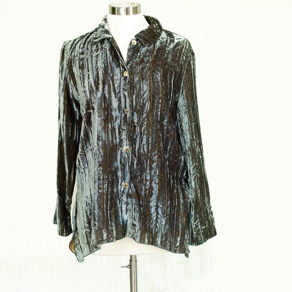 Vintage Monika Turtle Studio Velvet Blouse