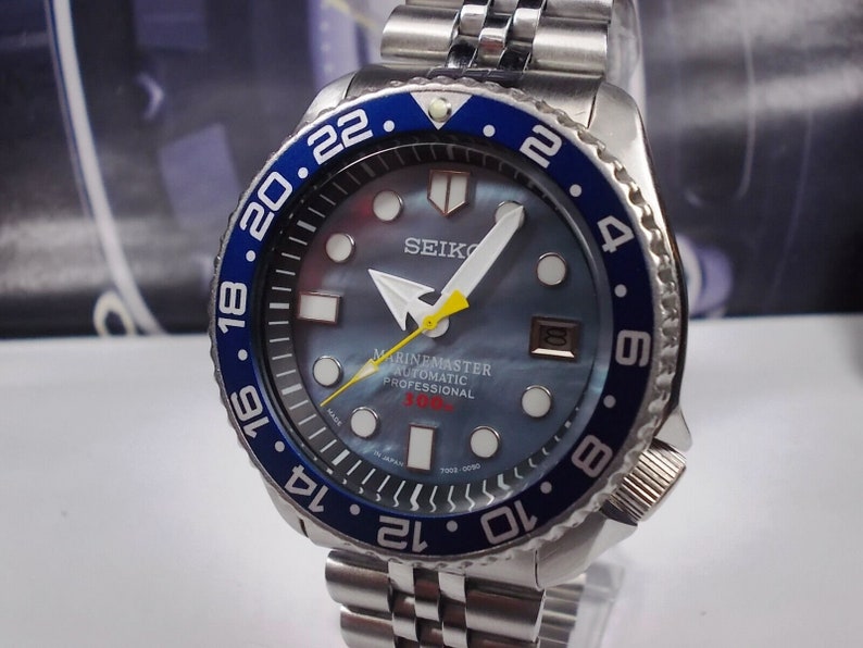 Seiko 'MARINEMaster' mod.SDS001 Perlmutt Automatik Scuba Taucher 150M 7002-7000 Herrenuhr c. Juni 1995 Bild 9