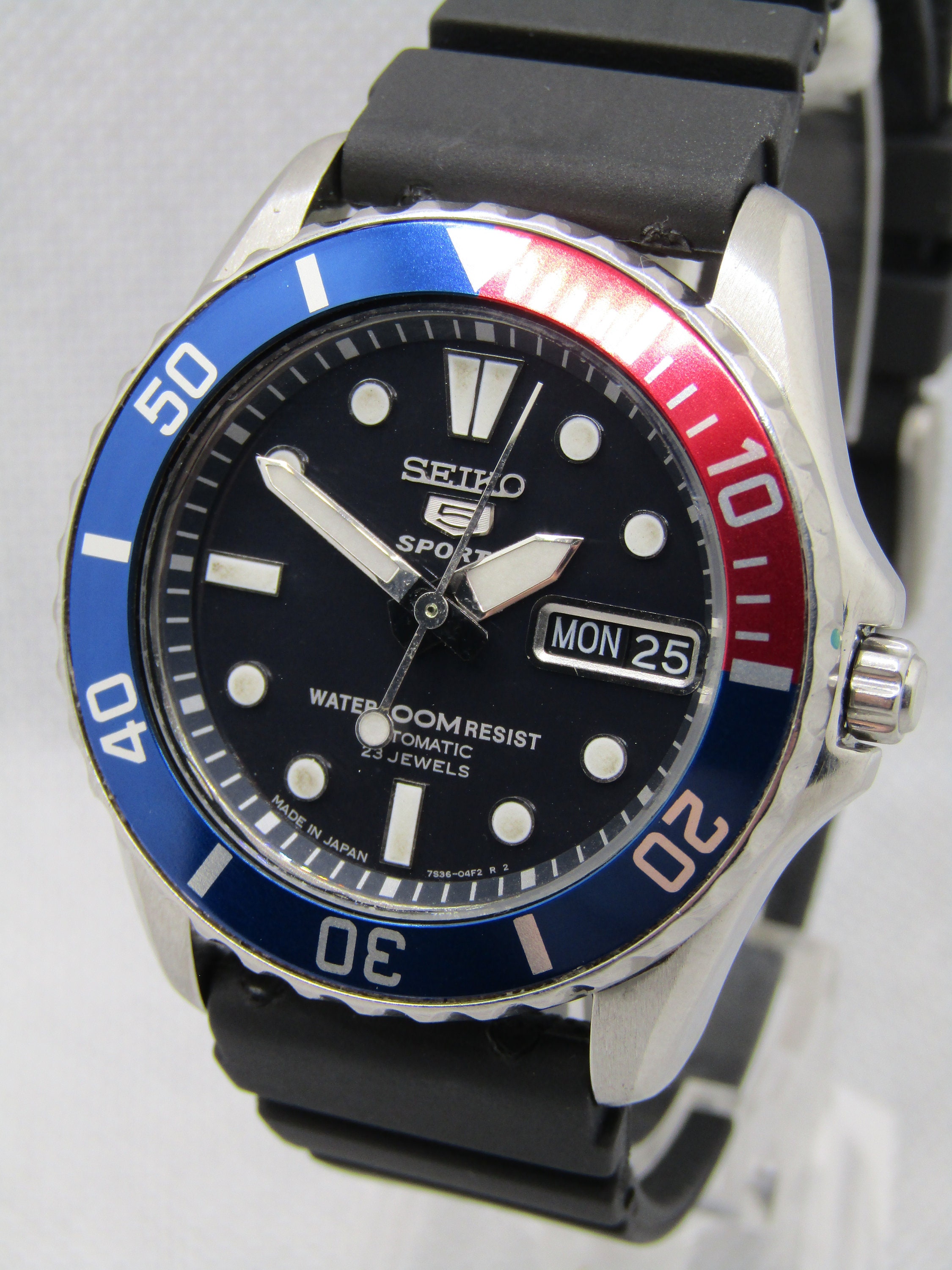 Seiko 'samurai' SNZF27 PEPSI 5 Sports 100M 7S36-03E0 - Etsy