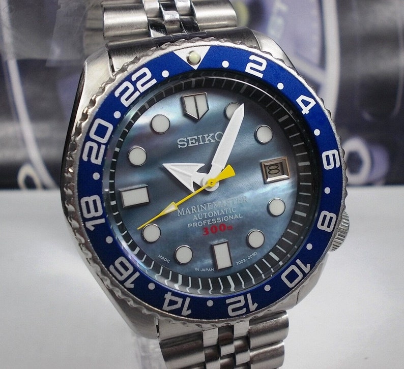 Seiko 'MARINEMaster' mod.SDS001 Perlmutt Automatik Scuba Taucher 150M 7002-7000 Herrenuhr c. Juni 1995 Bild 10