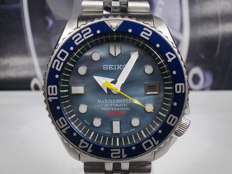 Seiko 'MARINEMaster' mod.SDS001 Perlmutt Automatik Scuba Taucher 150M 7002-7000 Herrenuhr c. Juni 1995 Bild 1