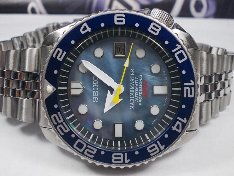 Seiko 'MARINEMaster' mod.SDS001 Perlmutt Automatik Scuba Taucher 150M 7002-7000 Herrenuhr c. Juni 1995 Bild 2