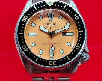 Seiko modifiziert/restauriert SUG095 / 9 Scuba Divers 150M 4205-0155 Unisex Automatikuhr c. August 1985