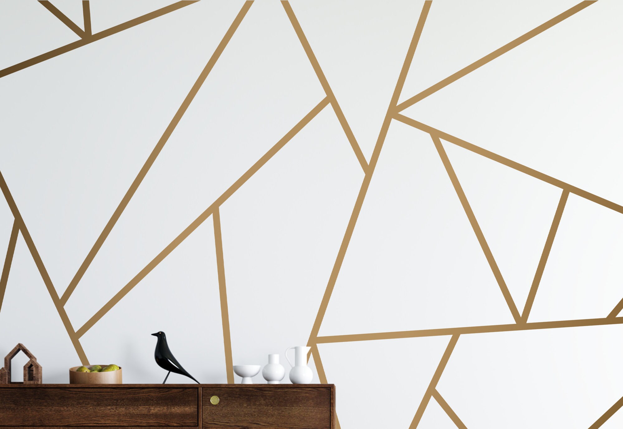 Abstract Geometrical Lines Wall Decals Wall Stripes Accent Etsy Canada