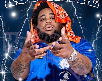 Rod Wave “Redemption Tour” Digital Download | Blue Lightning T-Shirt Design