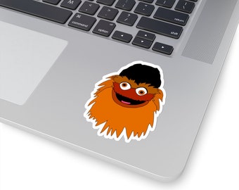 Gritty Mascot Die-Cut Sticker