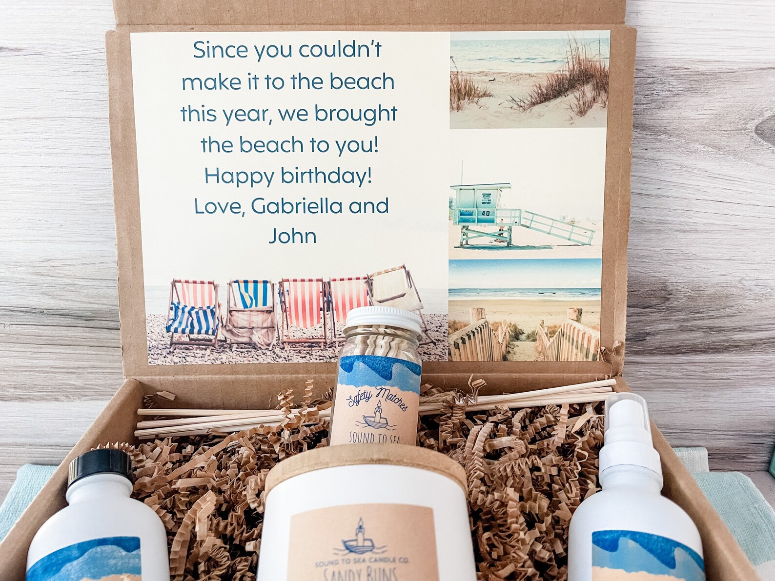 Beach Gift Set Beach Gift Basket Summer Birthday Gift Beach Etsy