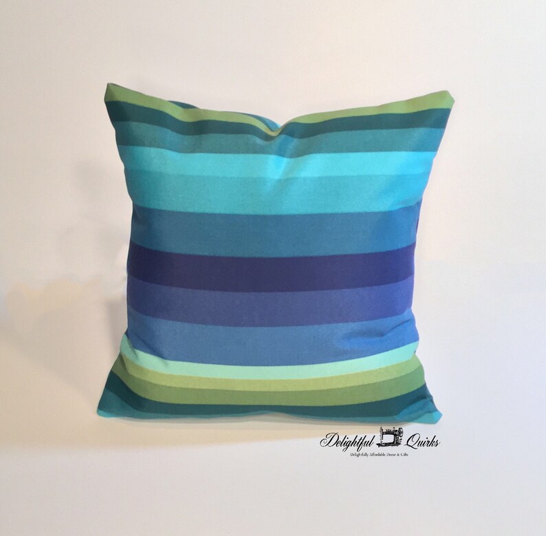 Decorative Pillows Blue Green Pillows Outdoor Blue Pillows Etsy