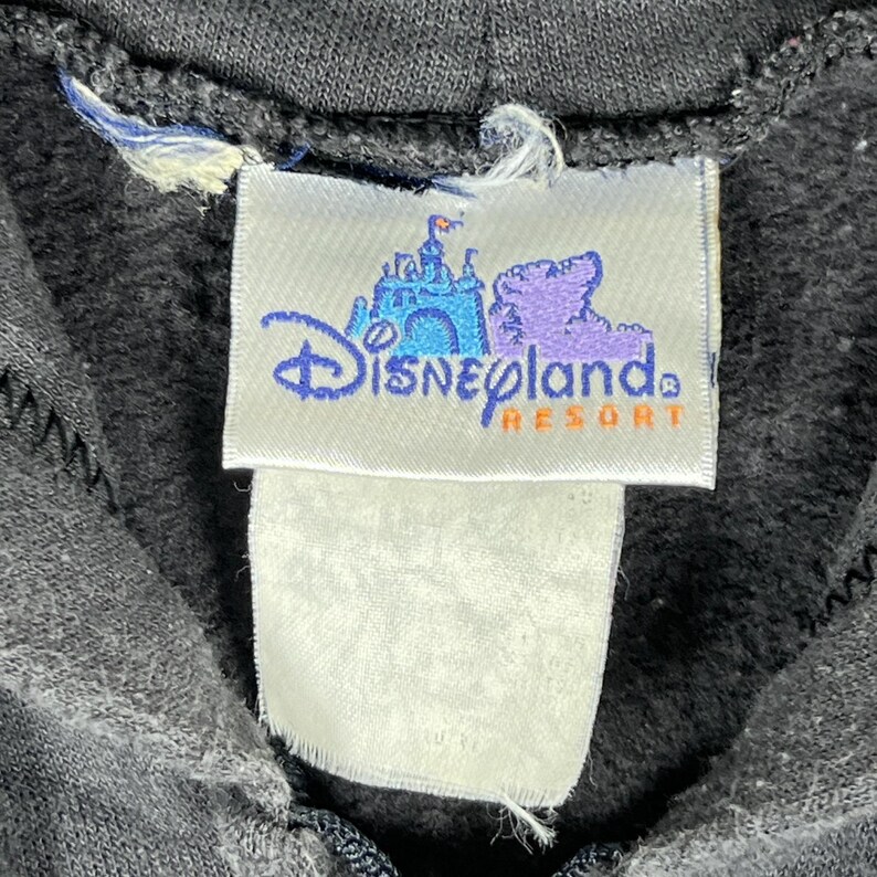 Sudadera con capucha vintage Disneyland 50.º aniversario para hombre, talla XL, color negro, para el regreso a casa, años 2000 imagen 3