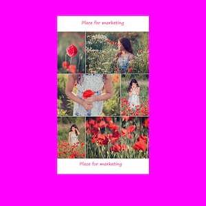 Photoshop Collage Templates - Photo Collage Templates - Storyboard Templates - PSD Templates - Photography Photo Templates