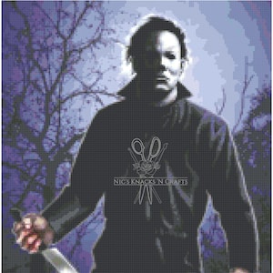 Michael Myers Cross Stitch Pattern