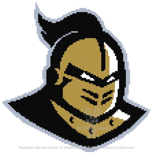 UCF's Knightro Cross Stitch Pattern