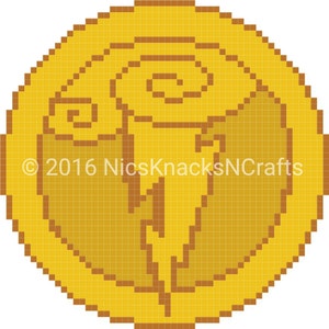 Hercules&#39; Medallion Cross Stitch Pattern