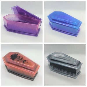 Resin Coffin Trinket Box