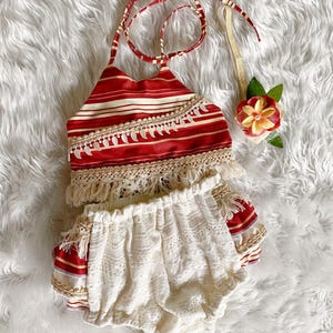 Moana Outfit for Baby and Toddler&#39;s First Birthday and Milestone Celebrations