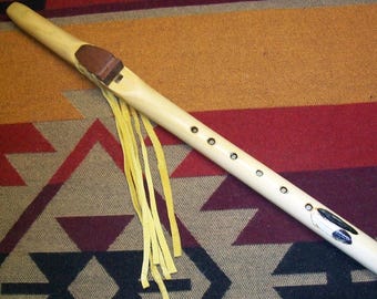 Native American style flute in the key of mid A at 432hz Michael Longrider