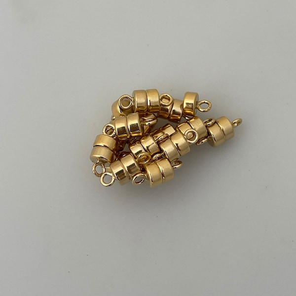 Gold Filled Magnetic Clasps | 14K Real Gold Filled | Strong Magnetic Clasps | Two Sizes:4.5mm and 5.5mm |