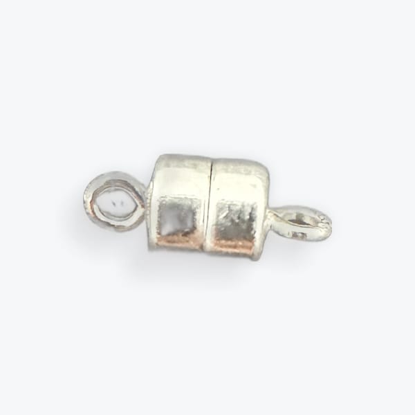 925 Sterling  Magnetic Clasps | Sterling Silver | Strong Magnetic Clasps | 3 to 4 Sets Per Pack | Two Sizes: 4.5mm and 5.5mm |