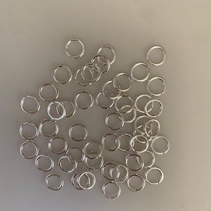 Sterling Silver Open Jump rings | 925 Sterling Silver Jump Rings | Available in Seven Size 3mm, 4mm, 5mm, 6mm, 7mm, 8mm, 10mm