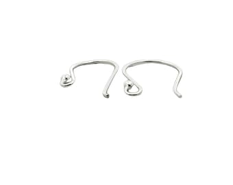 Sterling Silber Gehämmerte Ohrdrähte - 23 Gauge, 10-12 Stück