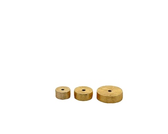 Brushed Finish Gold Drum  Round Rondell Cylinder Bead Four Size Available: 4mX8mX4mmX10m,4mx12m,4mX14m