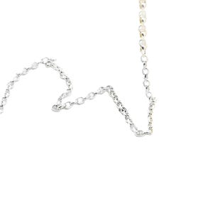 Sterling Silver Diamond Cut Rolo Chain: 1.7mm Becher Half Round Wire, 1 Foot