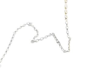 Sterling Silver Diamond Cut Rolo Chain: 1.7mm Becher Half Round Wire, 1 Foot