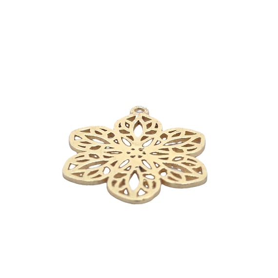 Gold Finish And  Silver Plated Charm E-coated, Brushed Finish, Components "36x30".