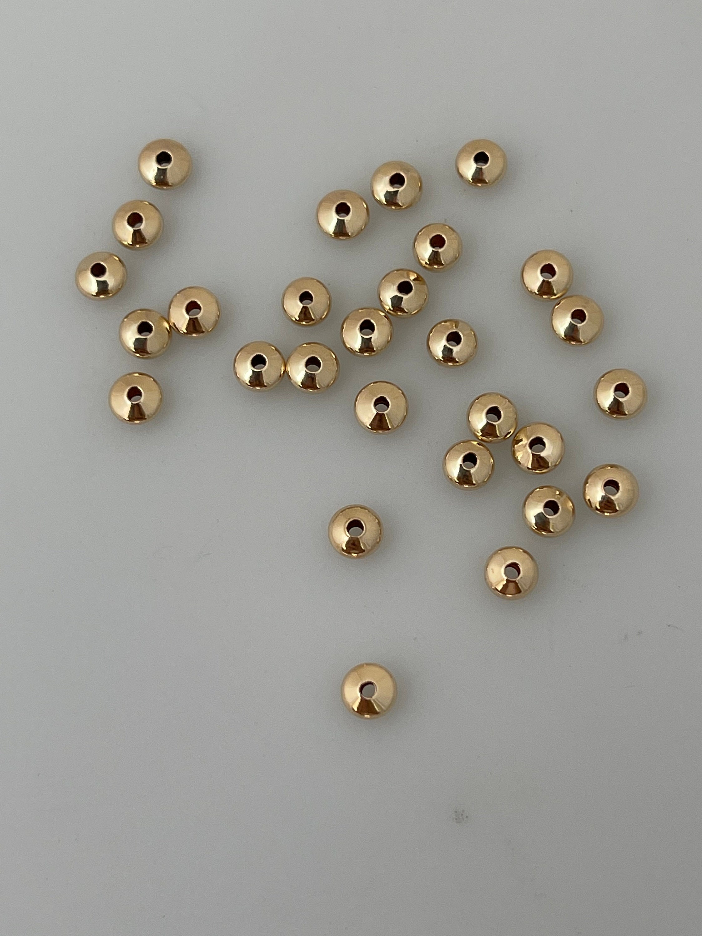 Gold Filled Tiny Round Charms Bulk , 20 50 100pcs 15%OFF , Gold Circle  Pendant 4.2mm , Gold Fill Charms , Jewelry Making Gold Charms 