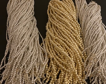 Anti Tarnish Spacer Beads: Gold Finish & Silver Plated, 2-4mm