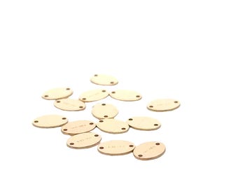 Oval Quality Tag, 14K Gold Filled Quality Tag, 7 Pcs.