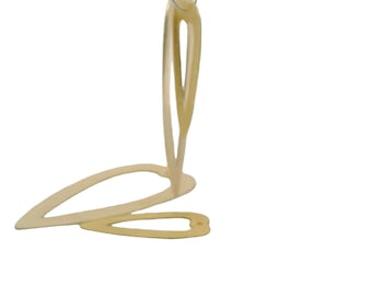 Gold Finish Heart Connectors: E-Coated Brushed Copper (55X32mm, 32X15mm) Pack of 8