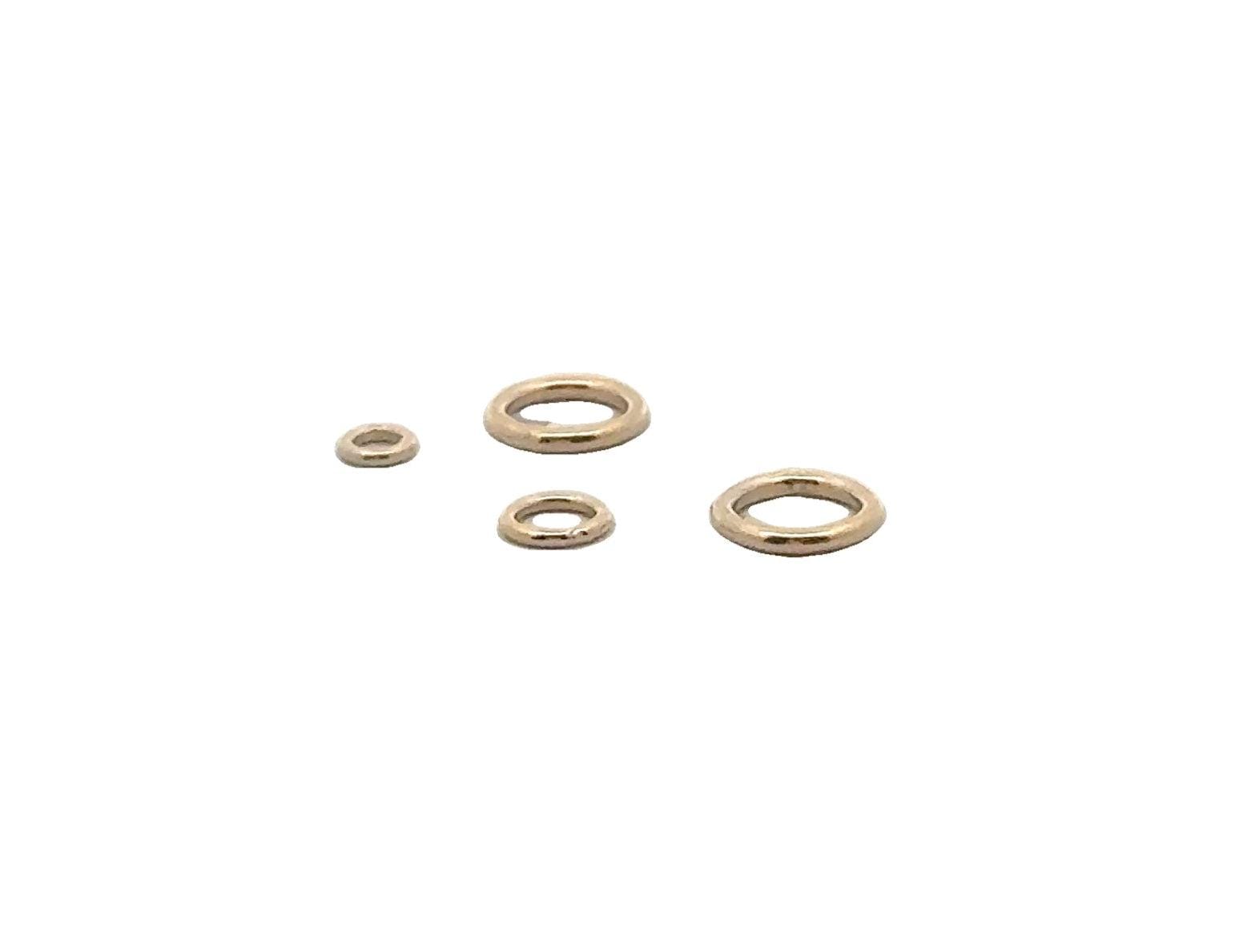 The 14K Real Gold Filled Closed Jump Rings | 1 Pack of 19ga, 20.5ga, 22ga Gold Filled Jump Rings | Six Size: 2.8mm, 3mm, 4mm, 5mm, 6mm, 7mm