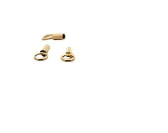 14K Gold Filled Crimp End Caps: Jewelry Making Supplies (1mm, 1.4mm)
