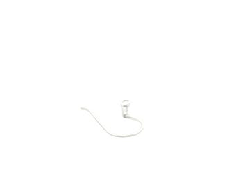 Sterling Silver Ball Ear Wires: 22mm, 8 Pcs