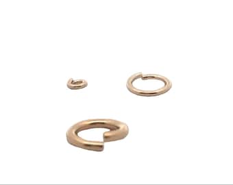 The 14K Real Gold Filled Open Jump Rings | 16 Gauge, 18 Gauge, 20.5 Gauge, 22 Gauge. 10pcs to 130Pcs.