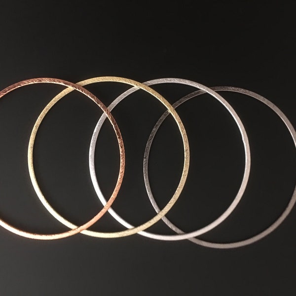 De 8 à 35 pièces, anti ternissement, gros anneaux, créoles, cercles de boucles d'oreilles/connecteurs (40 mm, 45 mm, 50 mm, 60 mm et PLUS) or, argent, bronze et cuivre.