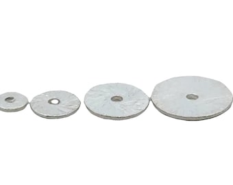 Platta skivor i 925 sterlingsilver Finns i fyra storlekar: 4 mm, 6 mm, 8 mm och 10 mm