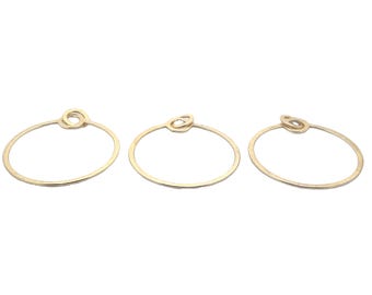 8 Pcs. Gold Plated ,Silver Plated ,Gunmetal Hoops  E-Coated,   ,Brushed Finish, Findings/Components Available two Size And three Color