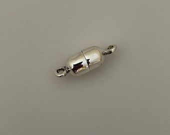 Sterling Silver Magnetic Clasp: Designer Jewelry Finding (11x6mm)