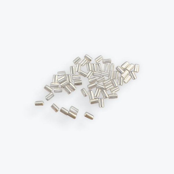 925 Sterling Silver Cut Tube Crimps | Sterling Silver Cut Tubes for Crimping | Crimp Beads | Available Four Sizes 60pcs to 425Pcs Per pack |
